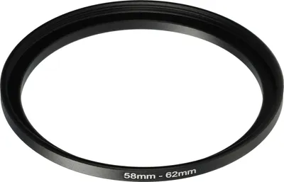 Produktbild von vhbw Step-Up-Ring Adapter 58 - 62mm für Kamera Objektiv - Filteradapter, Metall Schwarz