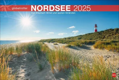 Produktbild von Nordsee Globetrotter Kalender 2025 - Von frischem Wind und weiten Stränden: Ein großer Fotokalender mit tollen Strandaufnahmen. Perfekter ... zu bring