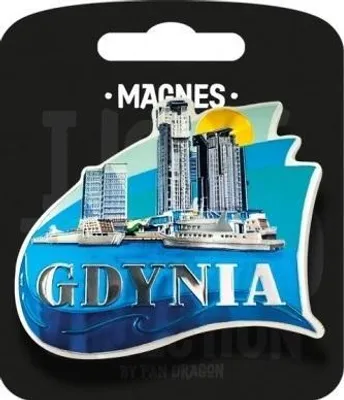 Zdjęcie produktu dla Magnes Kocham Polskę Gdynia ILP-MAG-A-GDY-08