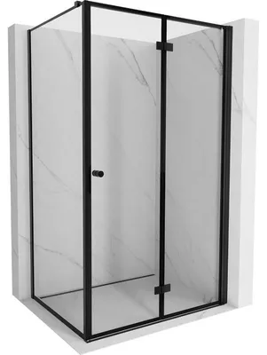 Obrázek produktu pro Mexen Mist-F skládací sprchový kout pravý 75 x 90 cm, černý rámeček, černý - 8A6T-075-090-70-70-P