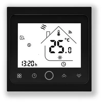 Image de Thermostat Wi-Fi avec écran tactile - Contrôle intelligent de la température pour le chauffage et la climatisation