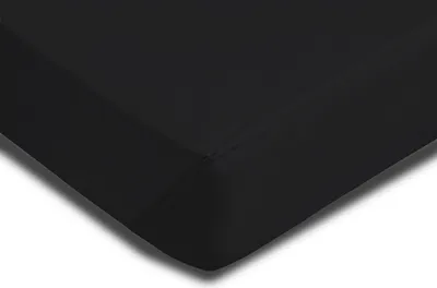 Produktbild von Microfaser Spannbettlaken Spannbetttuch Bettlaken Betttuch mit Rundumgummi, Größe:140 x 200 cm - 160x200 cm, Farbe:Schwarz