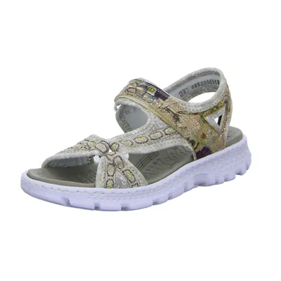 Produktbild von Rieker Damen Sandalen Grau/Rosa, Schuhgröße:EUR 36