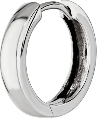 Produktbild von Einzel 925er Sterlingsilber Klappcreole Ohrring 14 X 3mm Anlaufgeschützt 4807
