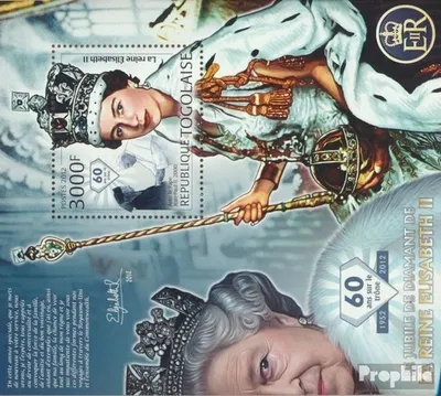 Produktbild von Briefmarken Togo 2012 Mi Block 707 (kompl. Ausgabe) postfrisch Jubiläum von Königin Elizabeth II
