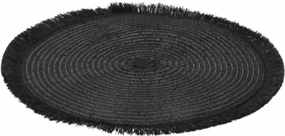 Image de Home style collection de tables | Assemblage de tables | Tapis d'assiettes | Robinetterie pour plans de table de cuisine rond avec fibre noire 35 cm