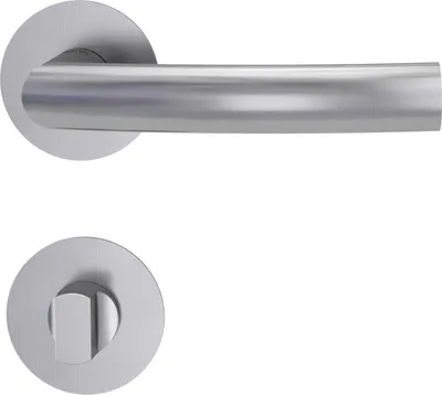Produktbild von GRIFFWERK Rosettengarnitur LORITA PIATTA S - Edelstahl matt-WC