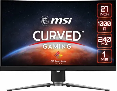 Produktbild von MSI MPG Artymis 273CQRX-QD, 68,6 cm (27"), 2560 x 1440 Pixel, Wide Quad HD, 1 ms, Schwarz
