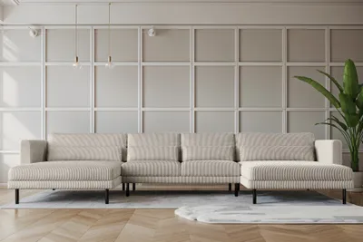 Produktbild von Kaiser Möbel Ecksofa DANI in U-Form,Stilvolles, stoff Poso Beige