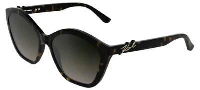 Produktbild von Karl Lagerfeld KL6222S DARK TORTOISE/BROWN 57/17/140 Damenbrillen Sonnenbrillen