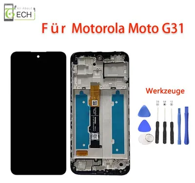 Produktbild von Für Motorola Moto G31 XT2173 LCD Display (OLED) Rahmen Touchscreen Bildschirm