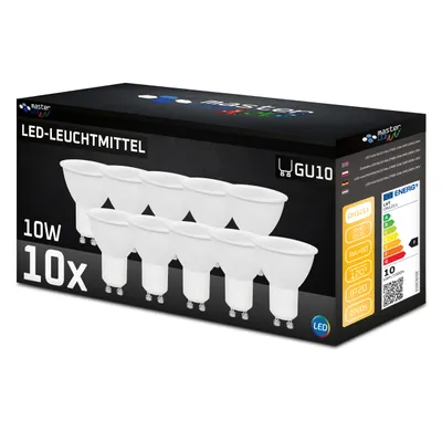 A box of 10 LED light bulbs.