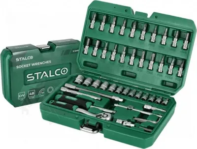 Produktbild von Stalco Steckschlüssel- und Stecknuss-Satz 1/4" - 48 Stück