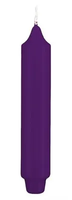 Produktbild von Lackkerzen Stabkerzen mit Zapfenfuß Violett 250 x Ø 30 mm, 12 Stück