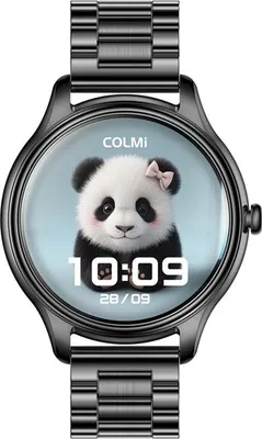 Image de Montre connectée Colmi L28 (noire + bracelet en acier noir)