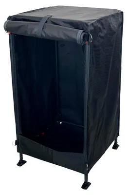 Produktbild von Faltbarer Camping-Schrank aus Stoff mit Kleiderstange und Regalen