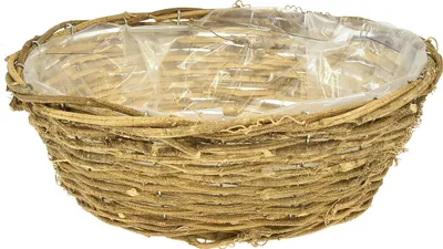 Produktbild von Rustikale Dekoschale aus Reben für Blumen und kreative Dekorationen