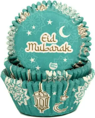 Produktbild von 50 Muffin Förmchen Eid Mubarak