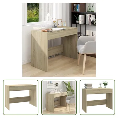 Immagine prodotto di The Living Store Scrivania rovere Sonoma 101x50x76,5 cm materiale in legno