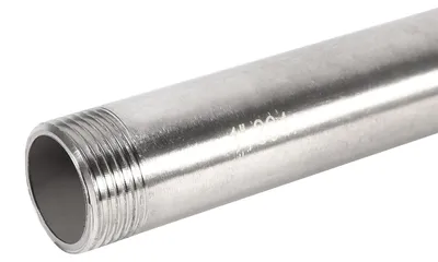 Edelstahl-Schlauchanschluss 200 mm, BSP-Nippel 1/2 Zoll, DN15