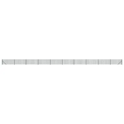 Produktbild von vidaXL Maschendrahtzaun mit Bodenflansch Grün 0,8x25 m