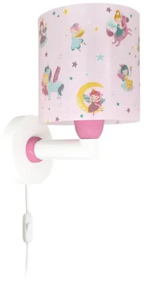 Produktbild von Kinder Wandleuchte mit Feen-Motiv und transparenten Flügeln für das Kinderzimmer
