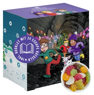 Produktbild von Corasol Escape Adventskalender für Kids & Einsteiger mit Bonbons & Süßigkeiten - Die geheimnisvolle Villa (645 g)