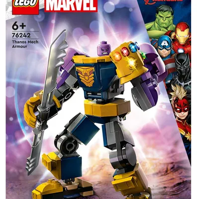 Zdjęcie produktu dla LEGO Marvel Avengers Mechaniczna zbroja Thanosa, Zestaw do budowania, 6 lat(a), Plastik, 0 szt., 150 g