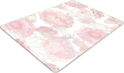 Produktbild von Stuhlunterlage Bürostuhlunterlage 120 cm x 90 cm Bodenmatte Bürostuhlunterlage - Blumenmuster