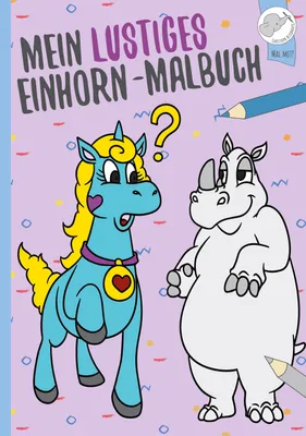 Produktbild von Mein lustiges Einhorn - Malbuch