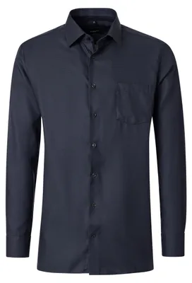 Produktbild von VENTI Herren Businesshemd Langarm Kent Comfort-Fit Schwarz 39