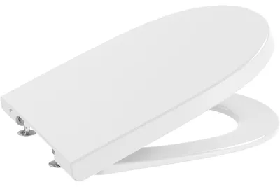 Obrázok produktu pre Roca A8012A200B, Okrúhly, Sedátko na toaletu, Biela, Mosadz, 367 mm, 447 mm