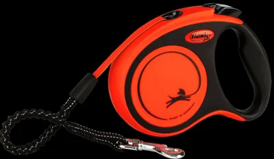 Produktbild von Flexi XTREME S schwarz/orange GURT 5 m