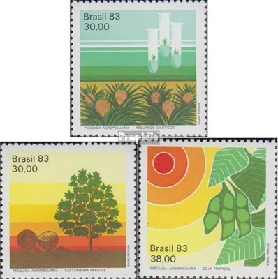 Produktbild von Briefmarken Brasilien 1983 Mi 1958-1960 (kompl.Ausg.) postfrisch Landwirtschaftliche Forschung