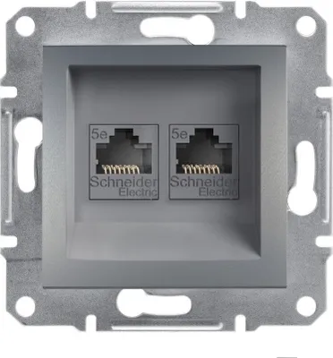 Immagine prodotto di Presa di rete 2x Cat.5e senza cornice EPH4400162