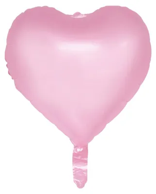 Productafbeelding van Folieballon, hartvorm, pastelroze, 45 cm