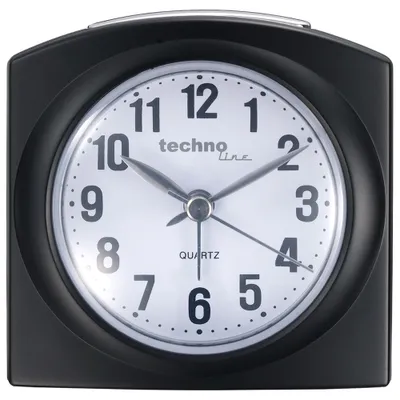 Produktbild von Technoline GENEVA-L, Quarzwecker, Rechteck, Schwarz, 12 h, Unisex, Analog