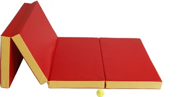 Produktbild von NiroSport Turnmatte Klappbar 200 x 100 x 8 cm Rot/Grün Klappmatte Weichbodenmatte Gymnastikmatte Gästebett