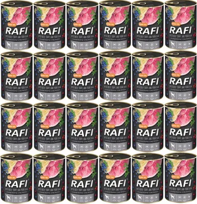 Produktbild von RAFI Schinken, Rindermägen, Blaubeeren, 24 x 400 g