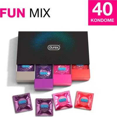 Produktbild von Durex Fun Explosion Kondome Mix zu 4 Sorten 40 St
