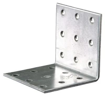 Produktbild von GAH Lochplattenwinkel, Winkelverbinder, sendzimirverzinkt, 60 x 60 x 60 mm, Stärke: 2,5 mm