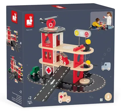 Produktbild von Janod Spielzeug-feuerwehrstation Mehrfarbig  Kinder Mehrfarbig One Size