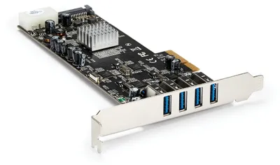 Obrázok produktu pre StarTech.com PCIe karta s 4 portami USB 3.0 a 4 dedikovanými kanálmi s prenosovou rýchlosťou 5 Gbit/s