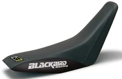 Image de Housse de siège pour Suzuki DR 350 Blackbird, modèle de 1990 à 1999 - Couleur : noir classique