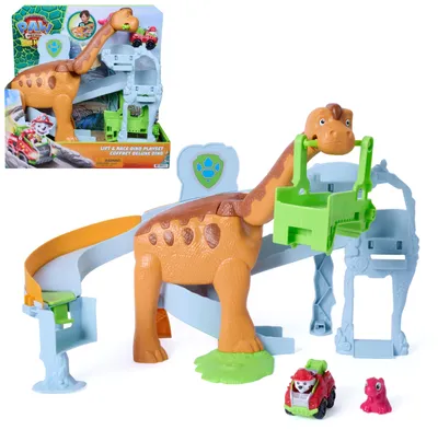 Produktbild von PAW Patrol : Der Dino Film, Pup Squad Lift & Race Dino Spielset mit Racer