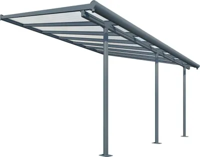 Produktbild von Palram - Canopia Aluminium Terrassenüberdachung Sierra Anthrazit 299x555x305 cm
