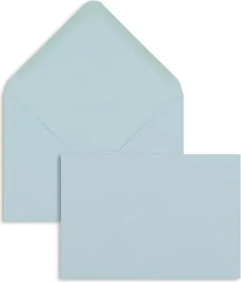Produktbild von Briefumschläge C6 100g/qm gummiert VE=100 Stück pastellblau