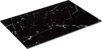 Image de Planche à découper en verre 30 x 20 cm, noir effet marbré - 5 five simply smart