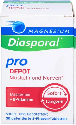 Produktbild von Magnesium-Diasporal Pro Depot Tabletten für  Muskeln und Nerven, 30 St. Tabletten
