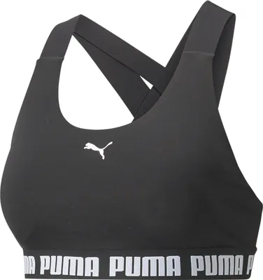 Produktbild von PUMA Mid Impact Feel It Sport-BH Damen puma black XS